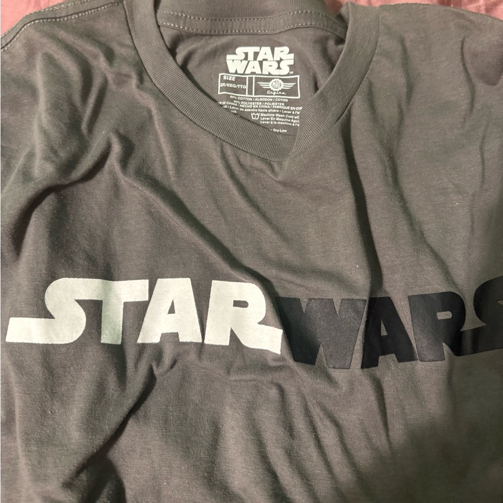 Star Wars Kids Long Sleeve Tee in Gray and Black